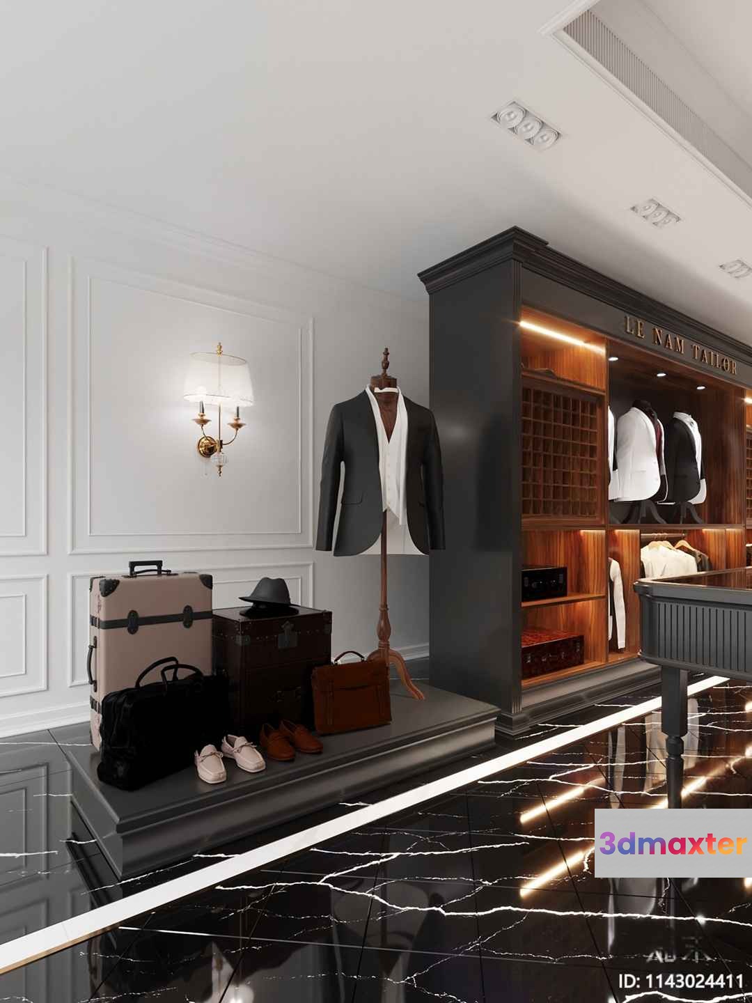Modern Tailoring Store 3D Model - 12441 - VRAY Render