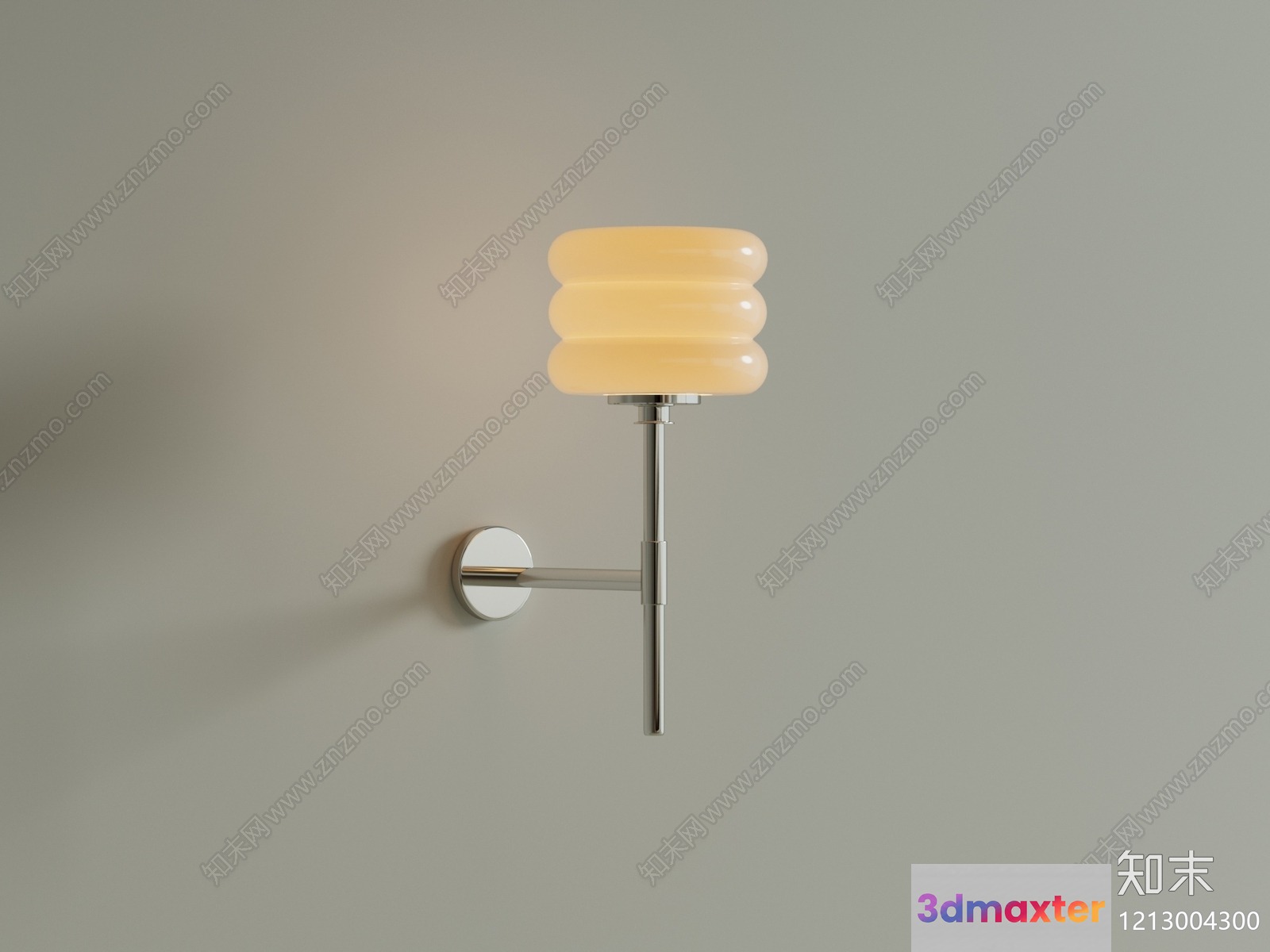 Gold Light Fixture 3D Model - 13884 - VRAY Render