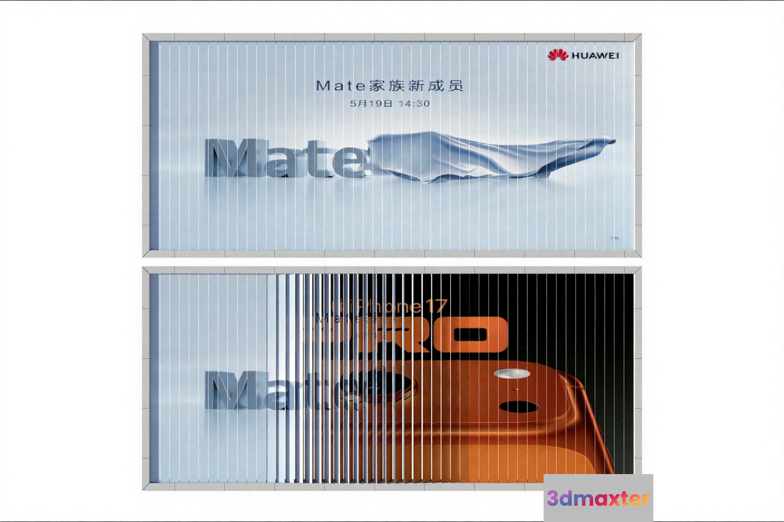 A Huawei Mate 30 Pro Advertisement 3D Model - 16911 - VRAY Render