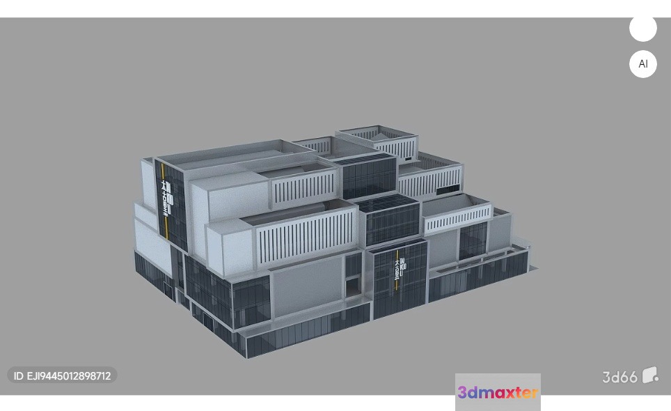 A 3D Architectural Rendering Of A Building 3D Model - 6291 - VRAY Render