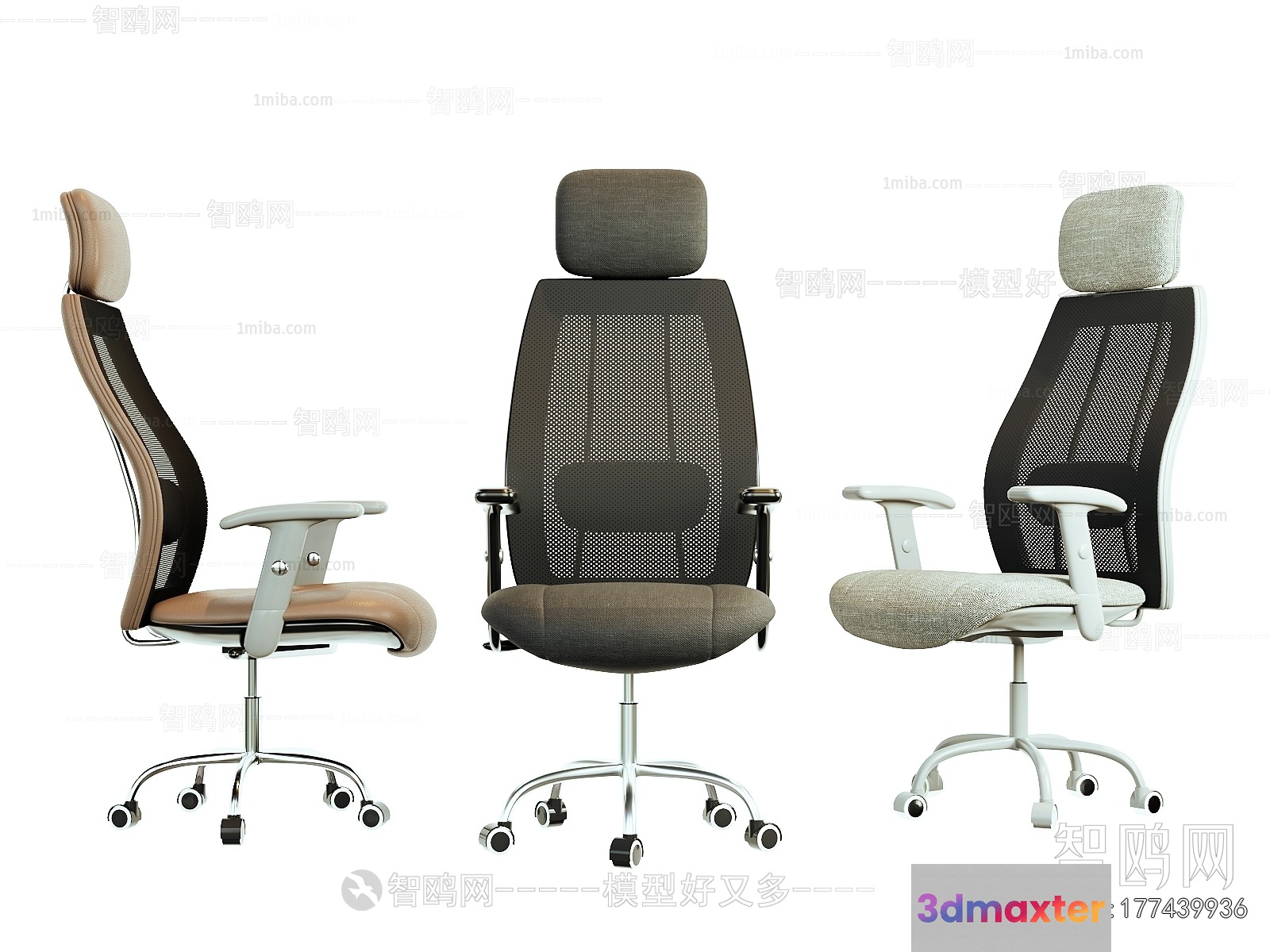 Modern Office Chair 3D Model - 18529 - VRAY Render