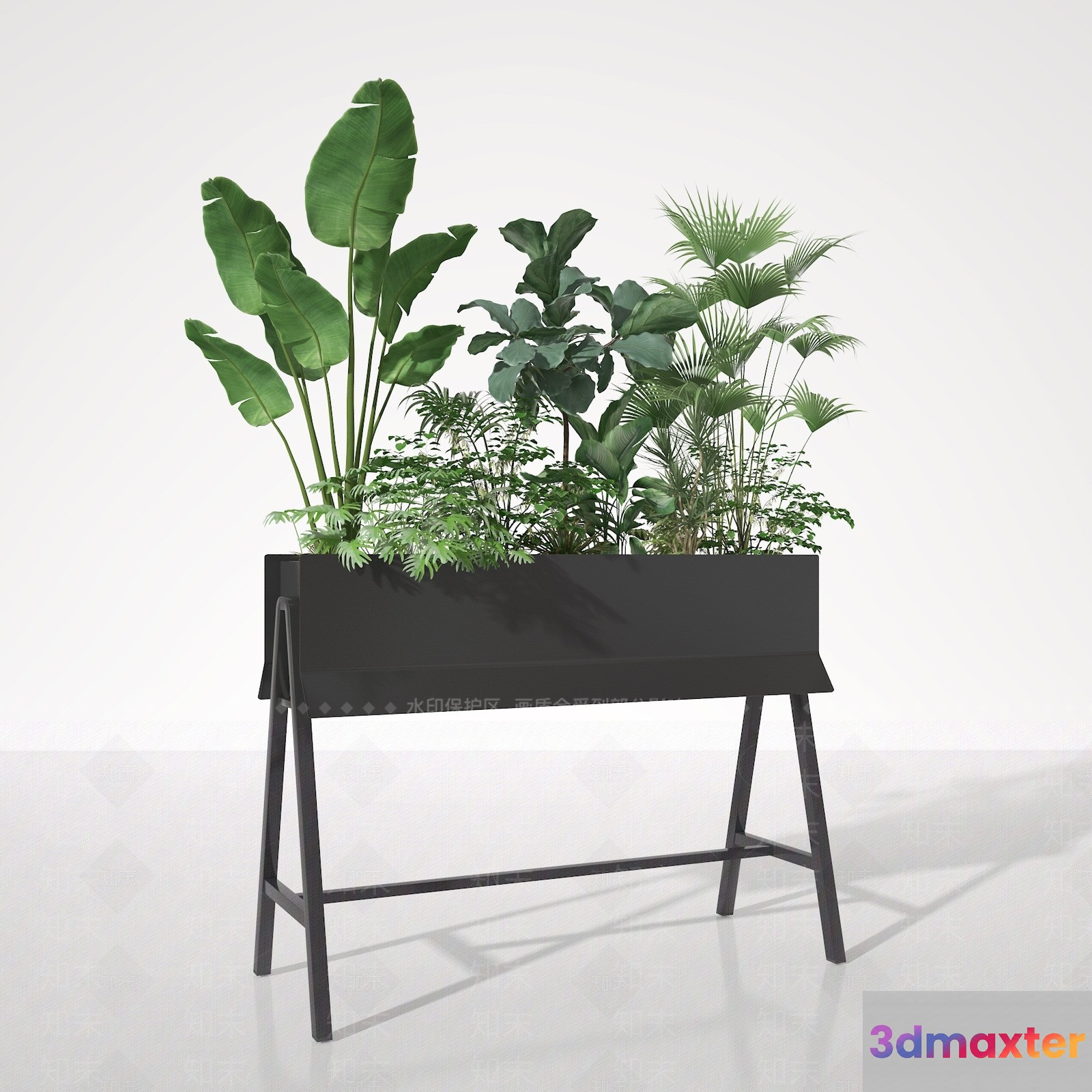 Modern Plant Stand 3D Model - 4676 - VRAY Render