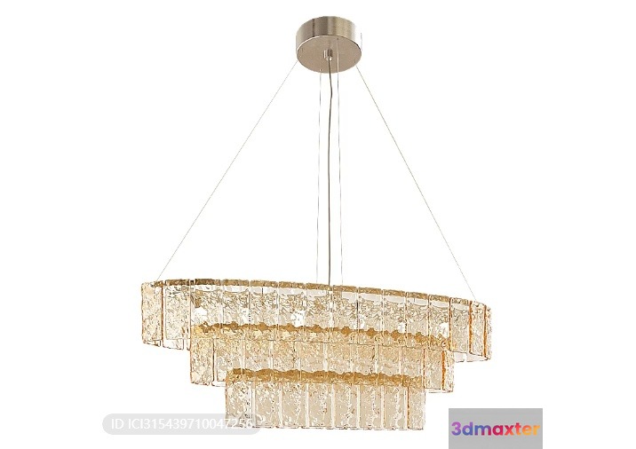 Gold Light Fixture 3D Model - 1283 - VRAY Render