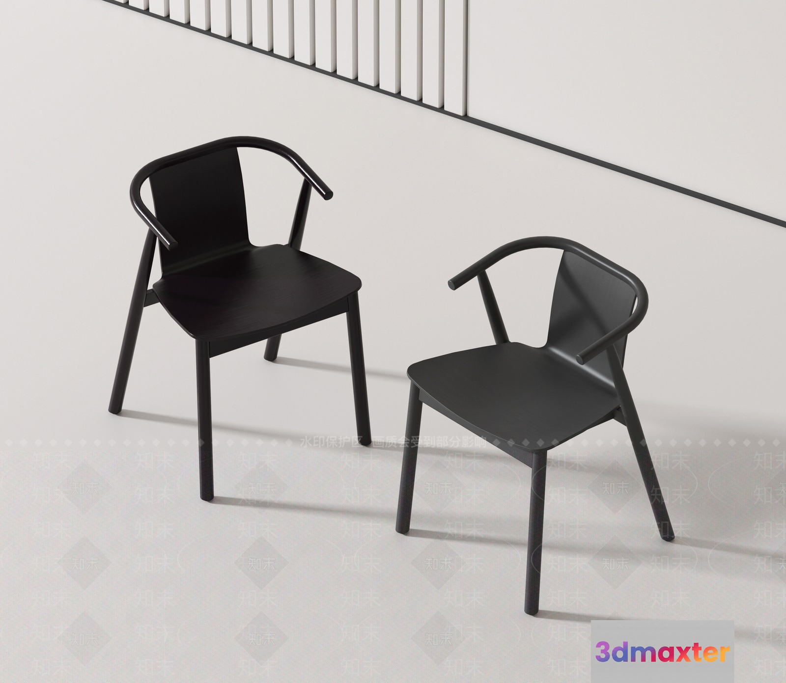 Wooden Chairs 3D Model - 10584 - VRAY Render