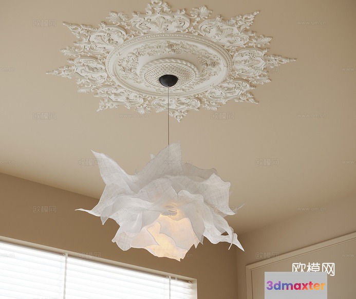 Modern Light Fixture 3D Model - 6421 - VRAY Render