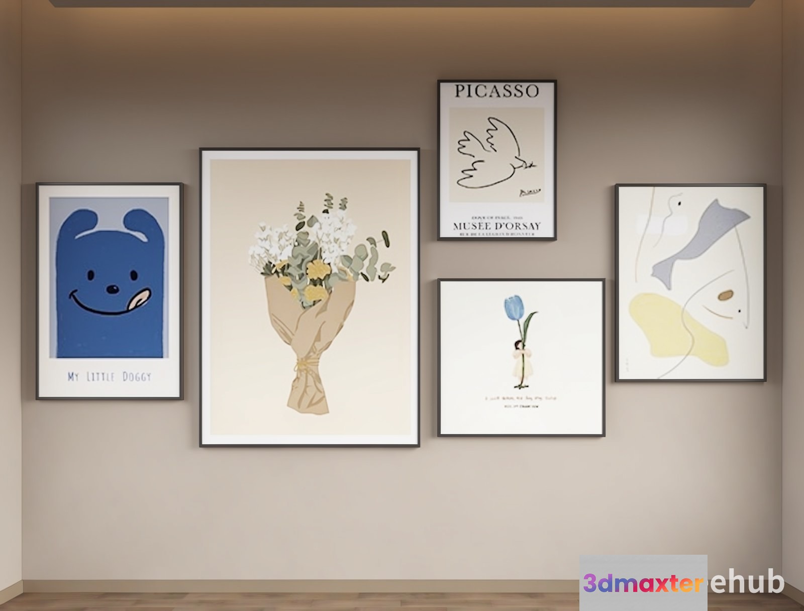 Modern Art Gallery 3D Model - 22919 - VRAY Render