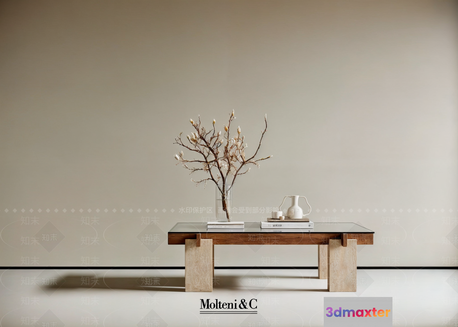Modern Living Room 3D Model - 19562 - VRAY Render