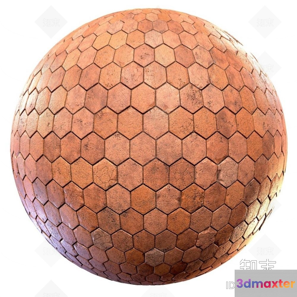 A Sphere Made Of Hexagons 3D Model - 19725 - CORONA Render
