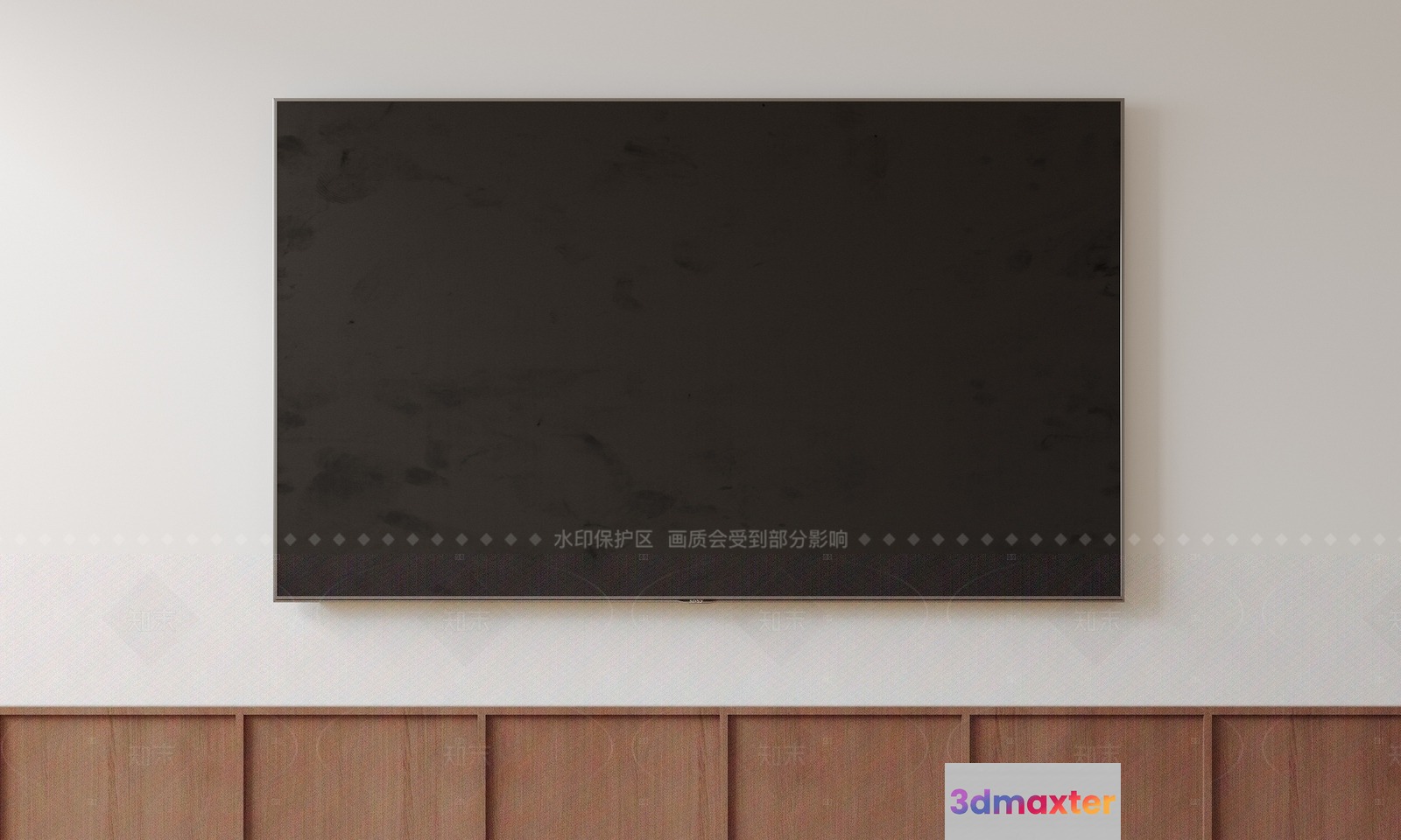 Modern Flat-Screen Tv 3D Model - 758 - VRAY Render