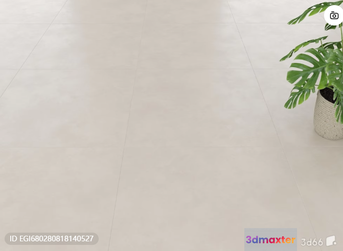 A White Floor 3D Model - 5587 - VRAY Render