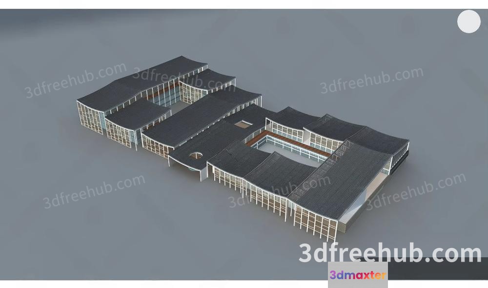 A 3D Rendering Of A Building 3D Model - 10986 - VRAY Render