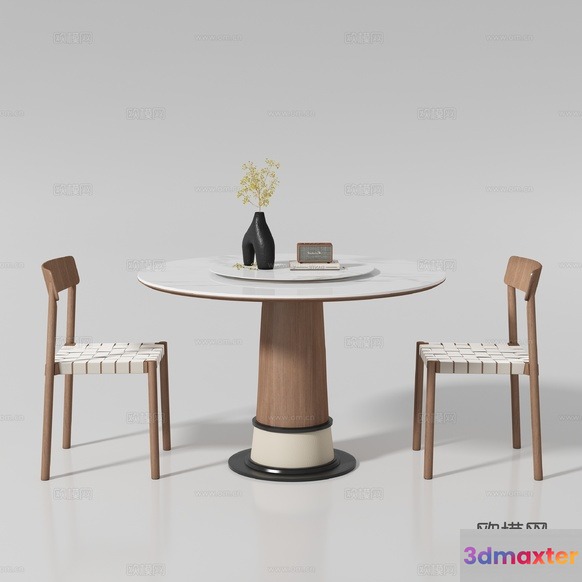 Modern Dining Table 3D Model - 20065 - VRAY Render