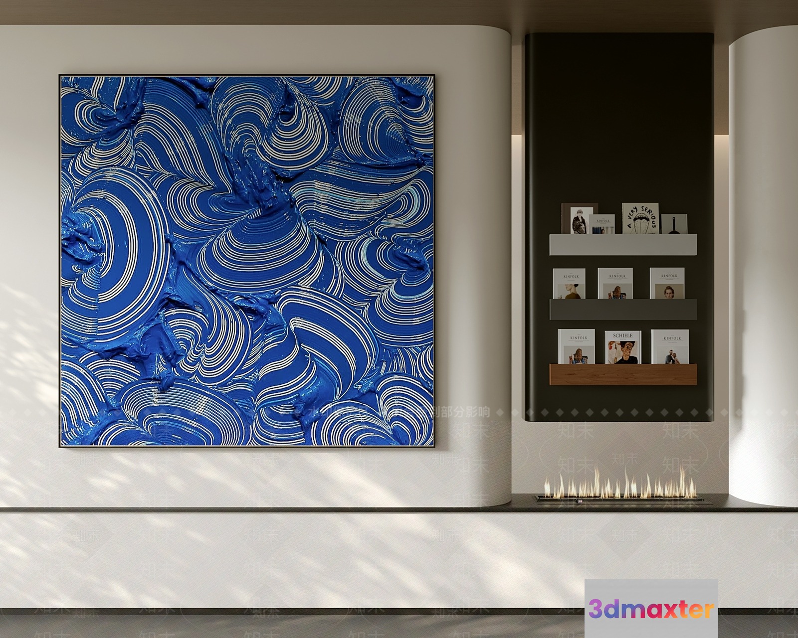 Modern Living Room 3D Model - 22540 - VRAY Render