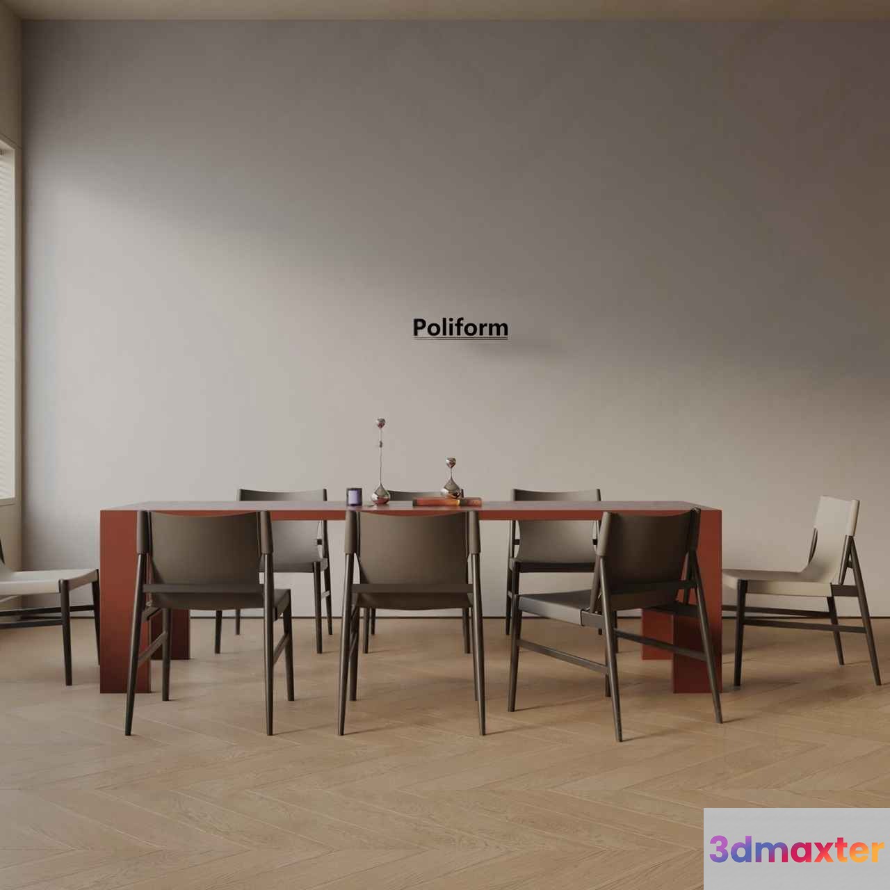 Modern Dining Room 3D Model - 23731 - VRAY Render