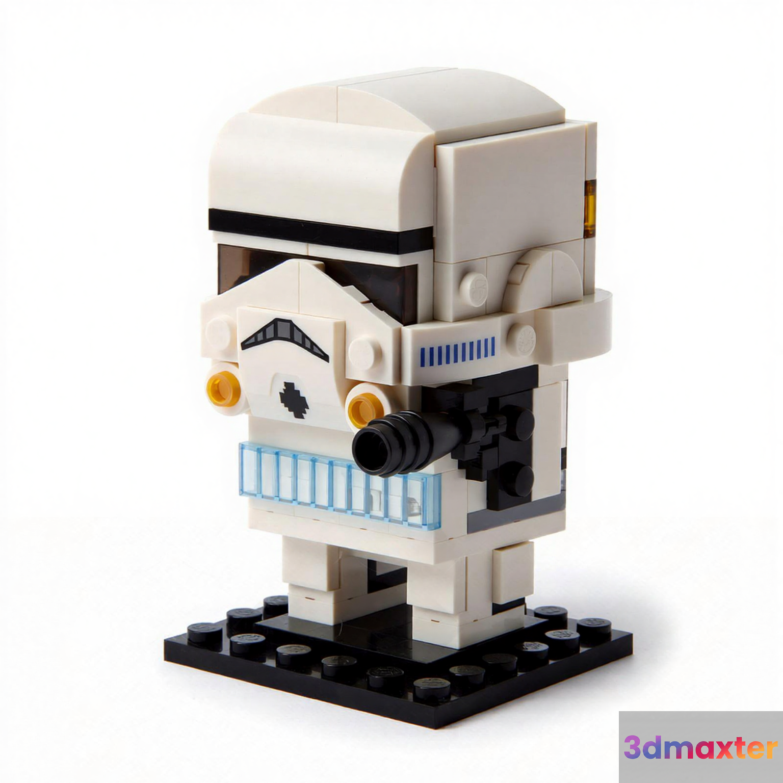 A Stormtrooper Lego Figure 3D Model - 19063 - VRAY Render