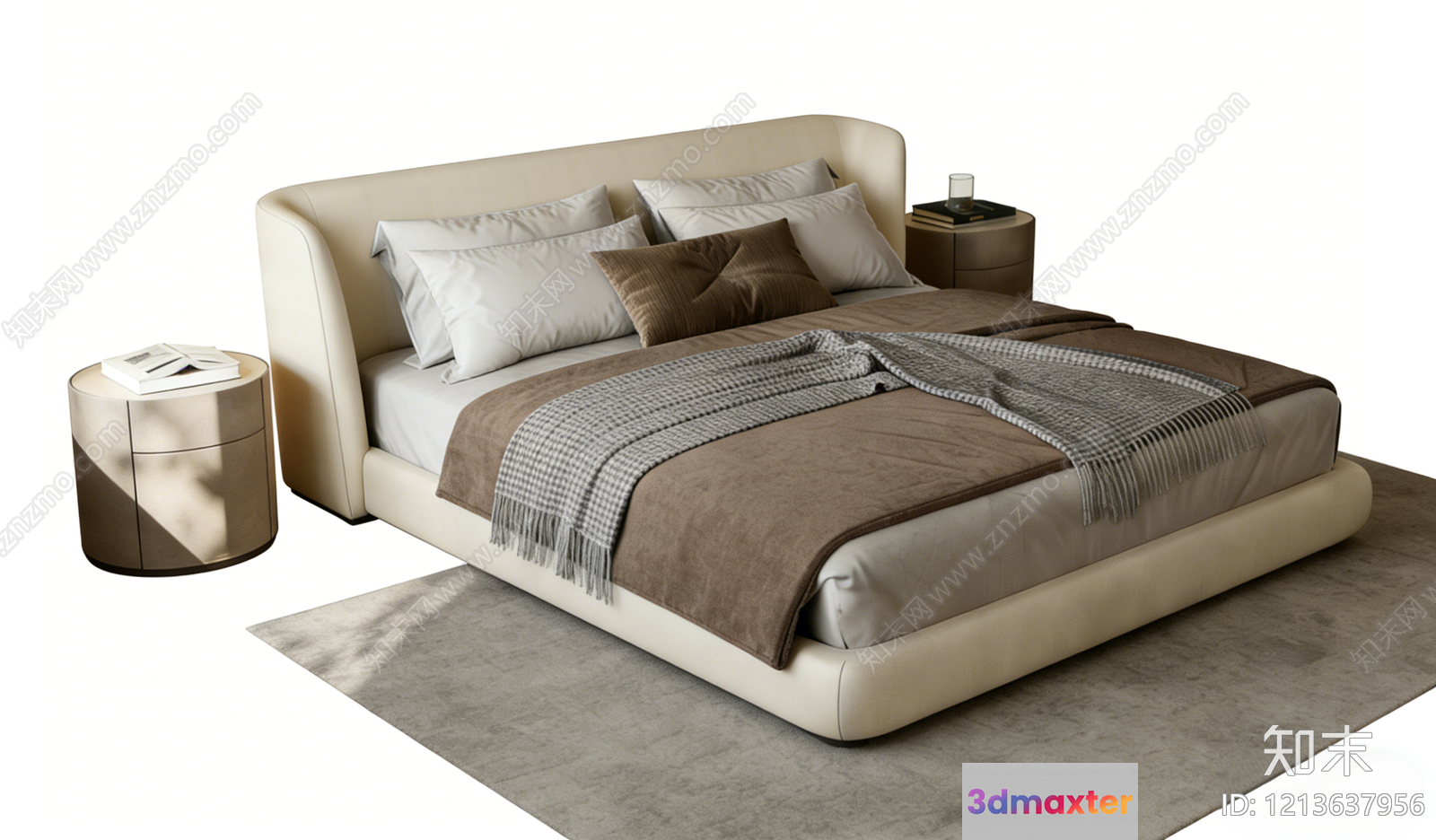 Cozy Bedroom 3D Model - 7174 - VRAY Render