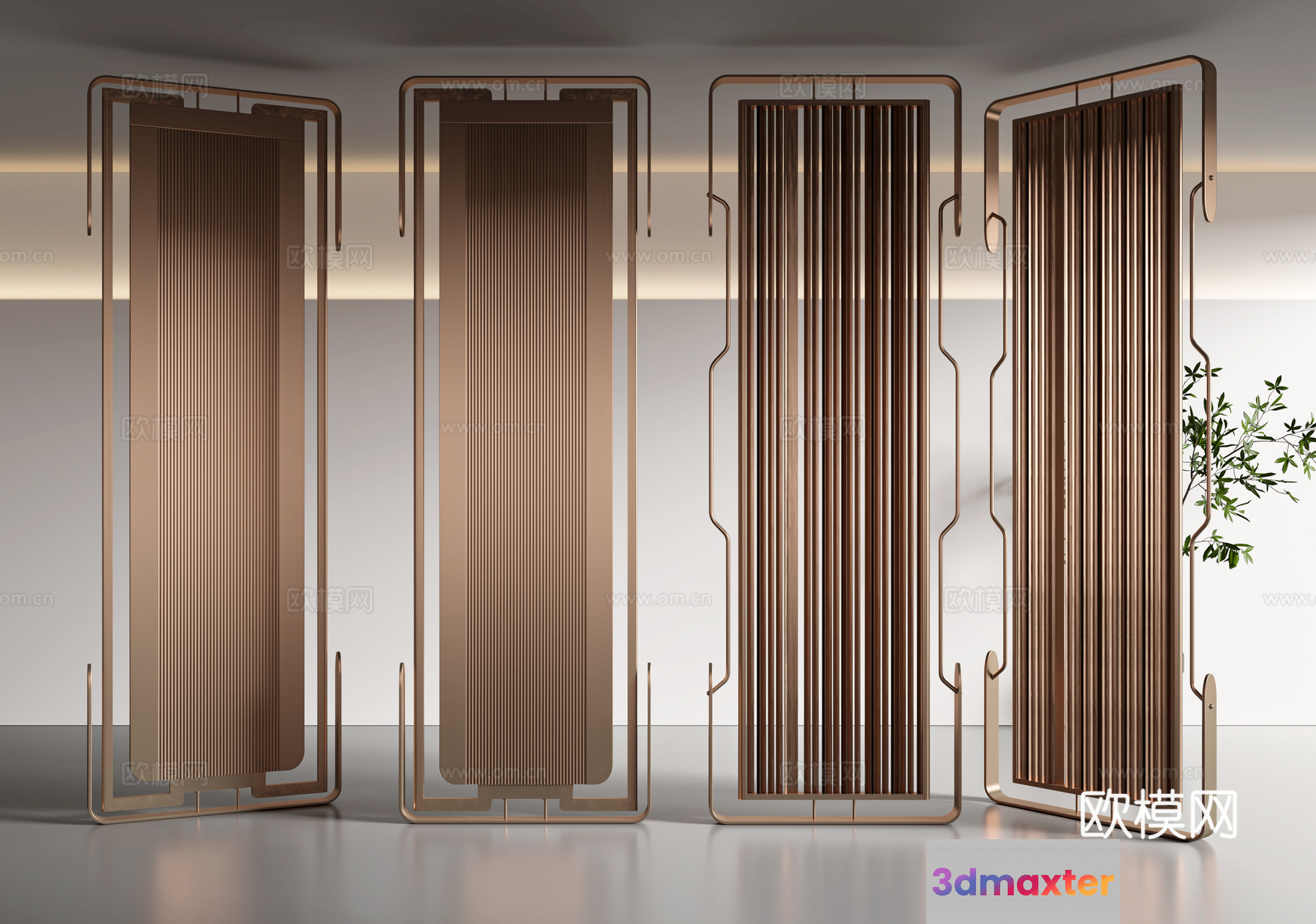 Modern Living Room 3D Model - 9019 - VRAY Render