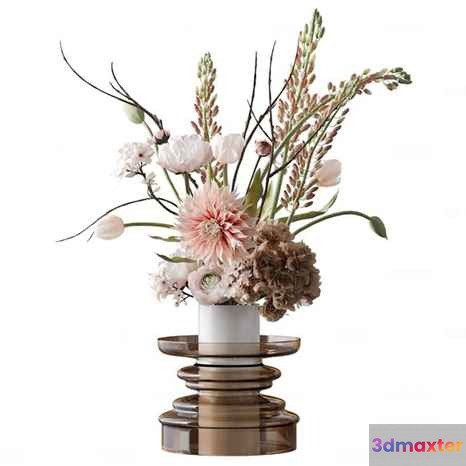 A Vase Of Flowers 3D Model - 249 - CORONA Render