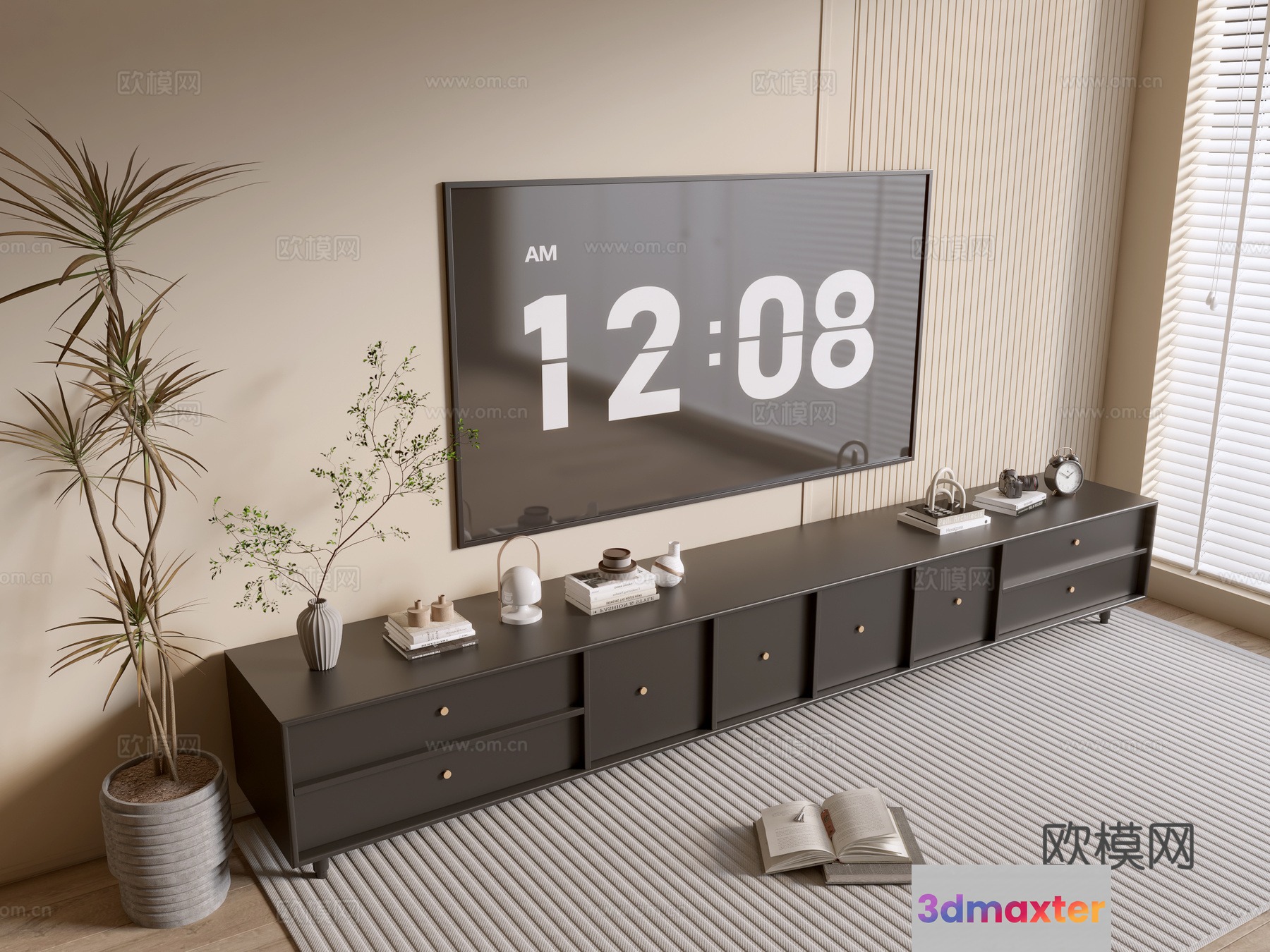 Modern Living Room 3D Model - 9744 - VRAY Render