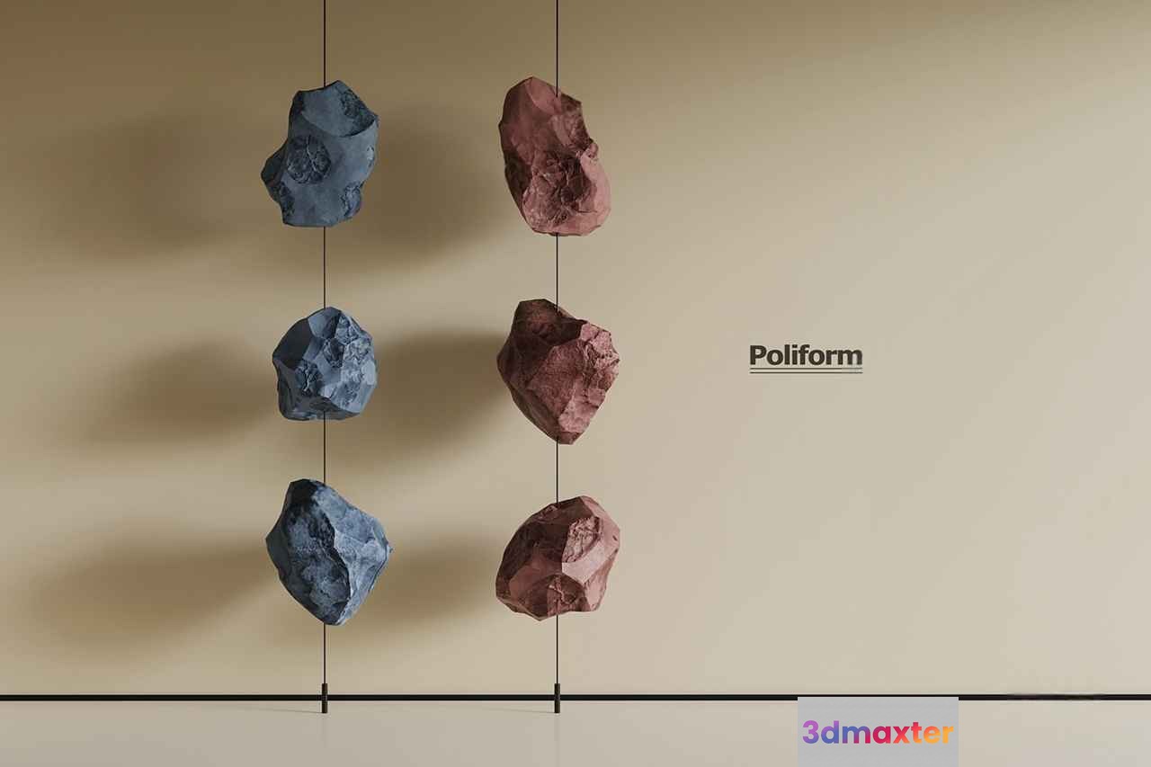 Poliform Wall Decoration 3D Model - 9359 - VRAY Render