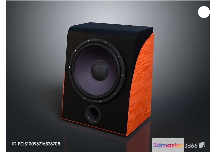 A Speaker 3D Model - 7674 - VRAY Render
