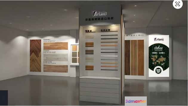Modern Interior Display 3D Model - 9391 - VRAY Render