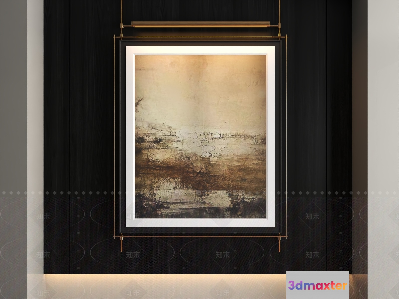 Modern Art Print 3D Model - 13100 - VRAY Render