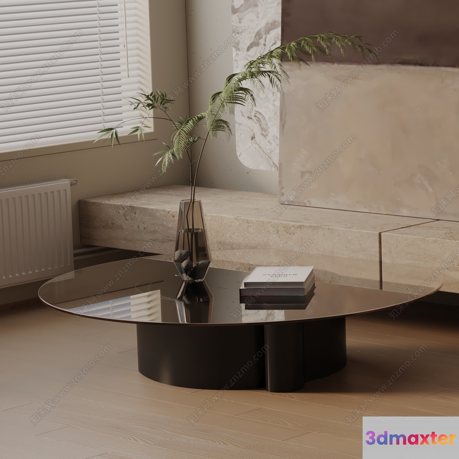Modern Living Room 3D Model - 6869 - VRAY Render