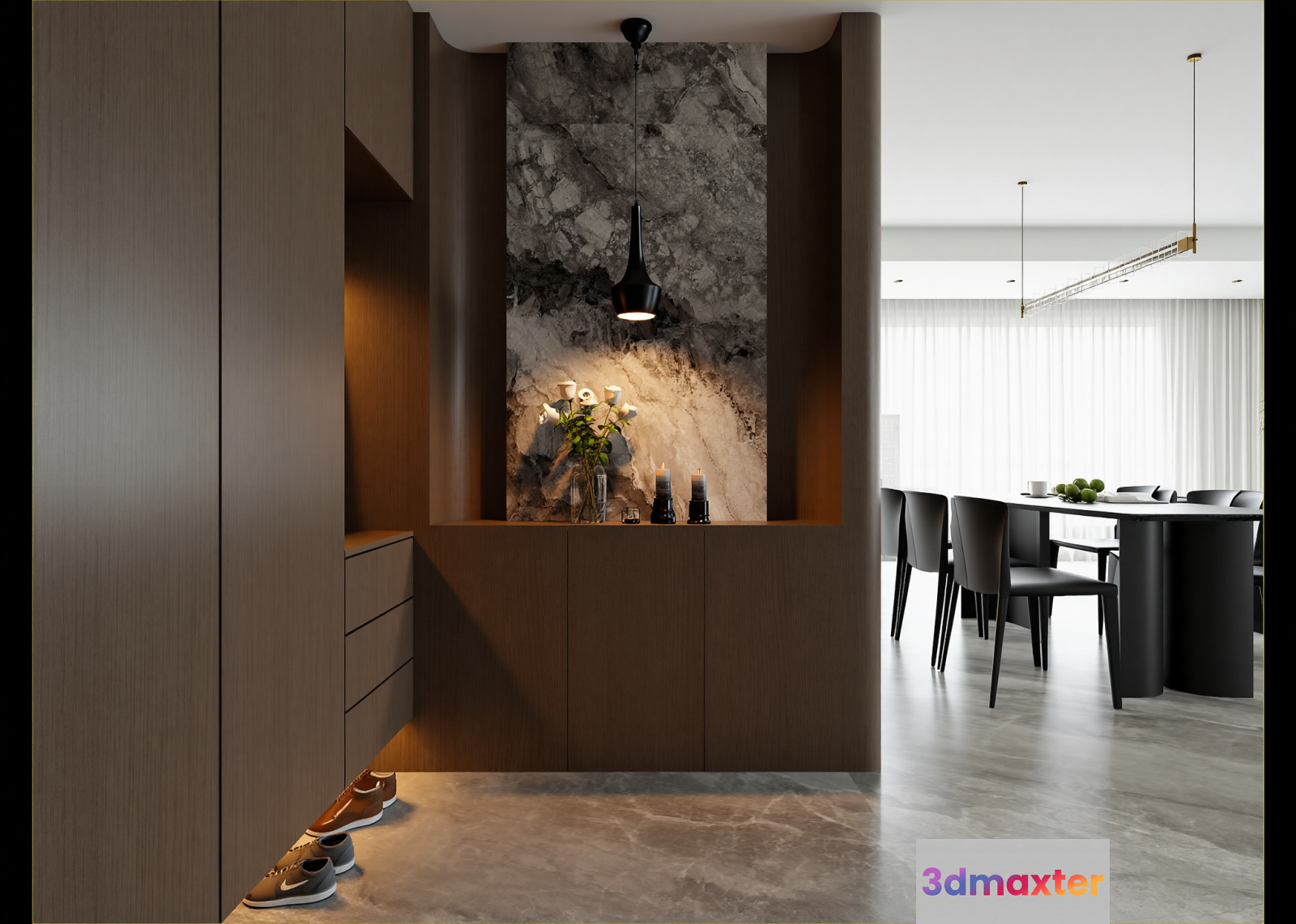 Modern Living Room 3D Model - 14149 - VRAY Render
