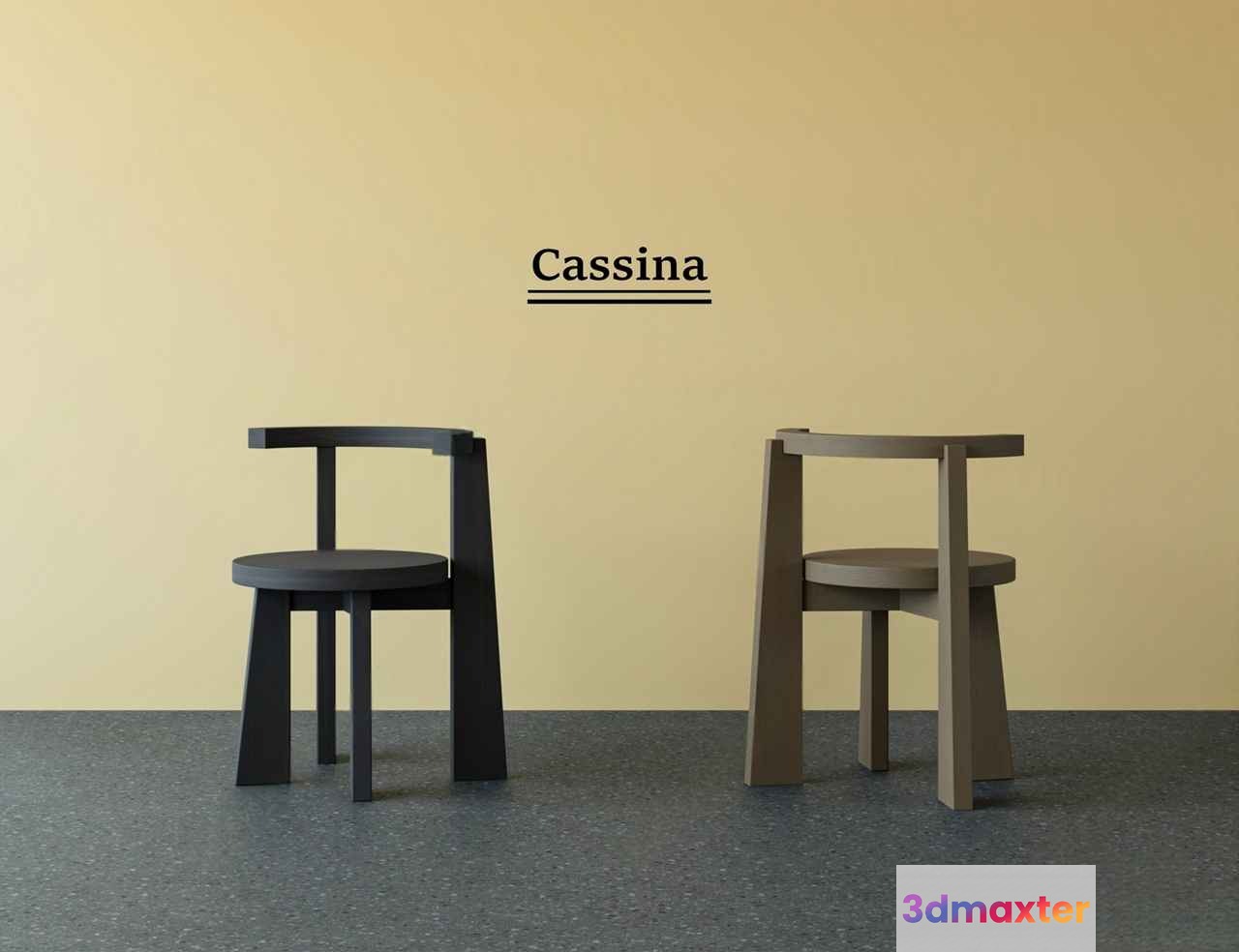 Modern Wooden Chairs 3D Model - 7727 - VRAY Render