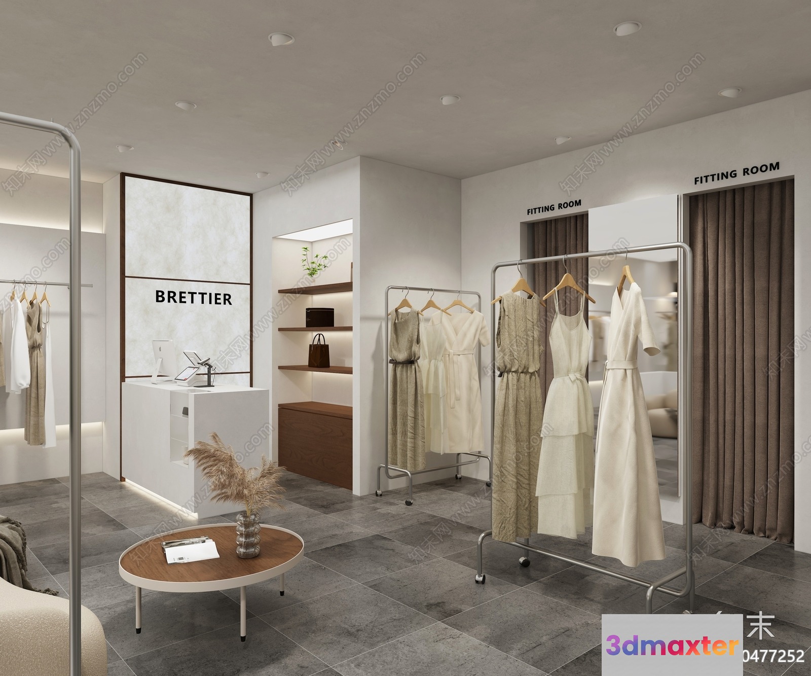 Modern Clothing Store 3D Model - 11449 - VRAY Render