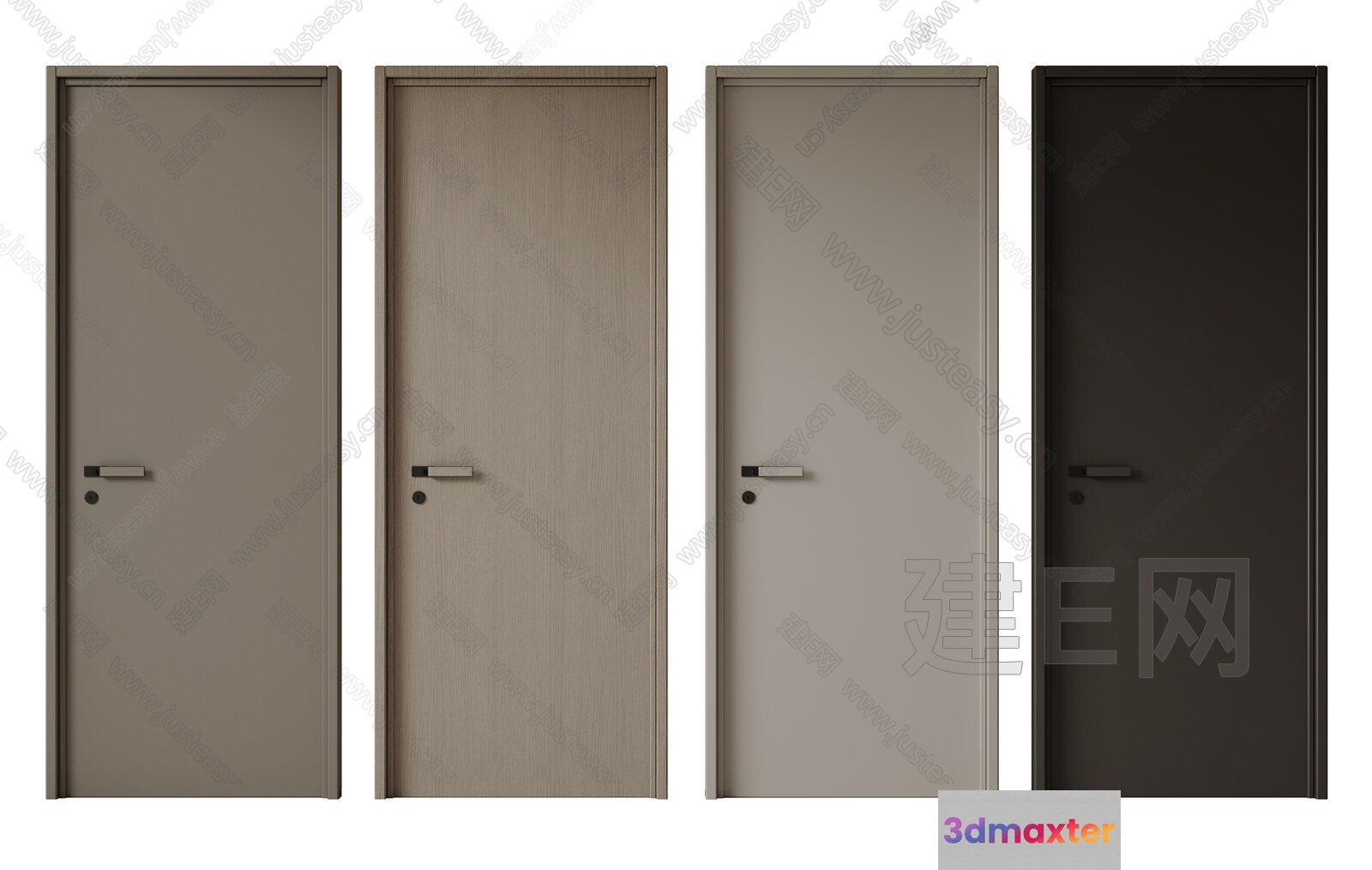 Four Doors 3D Model - 9192 - VRAY Render