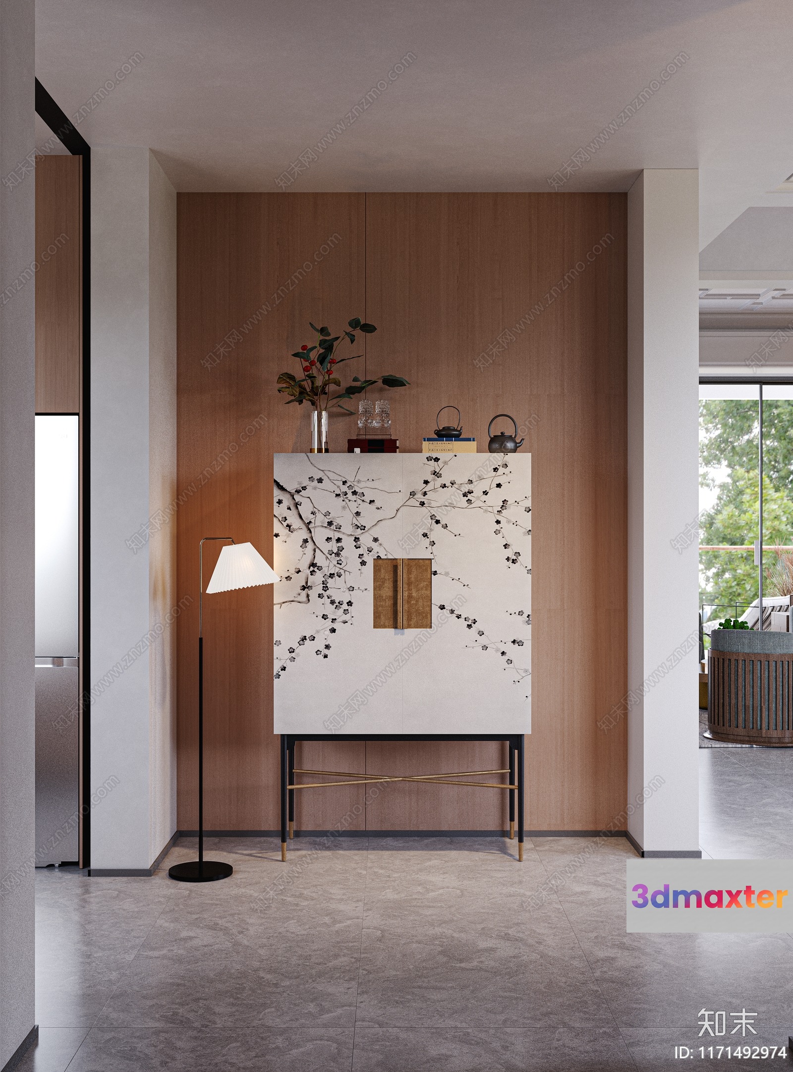 Modern Living Room 3D Model - 18026 - VRAY Render