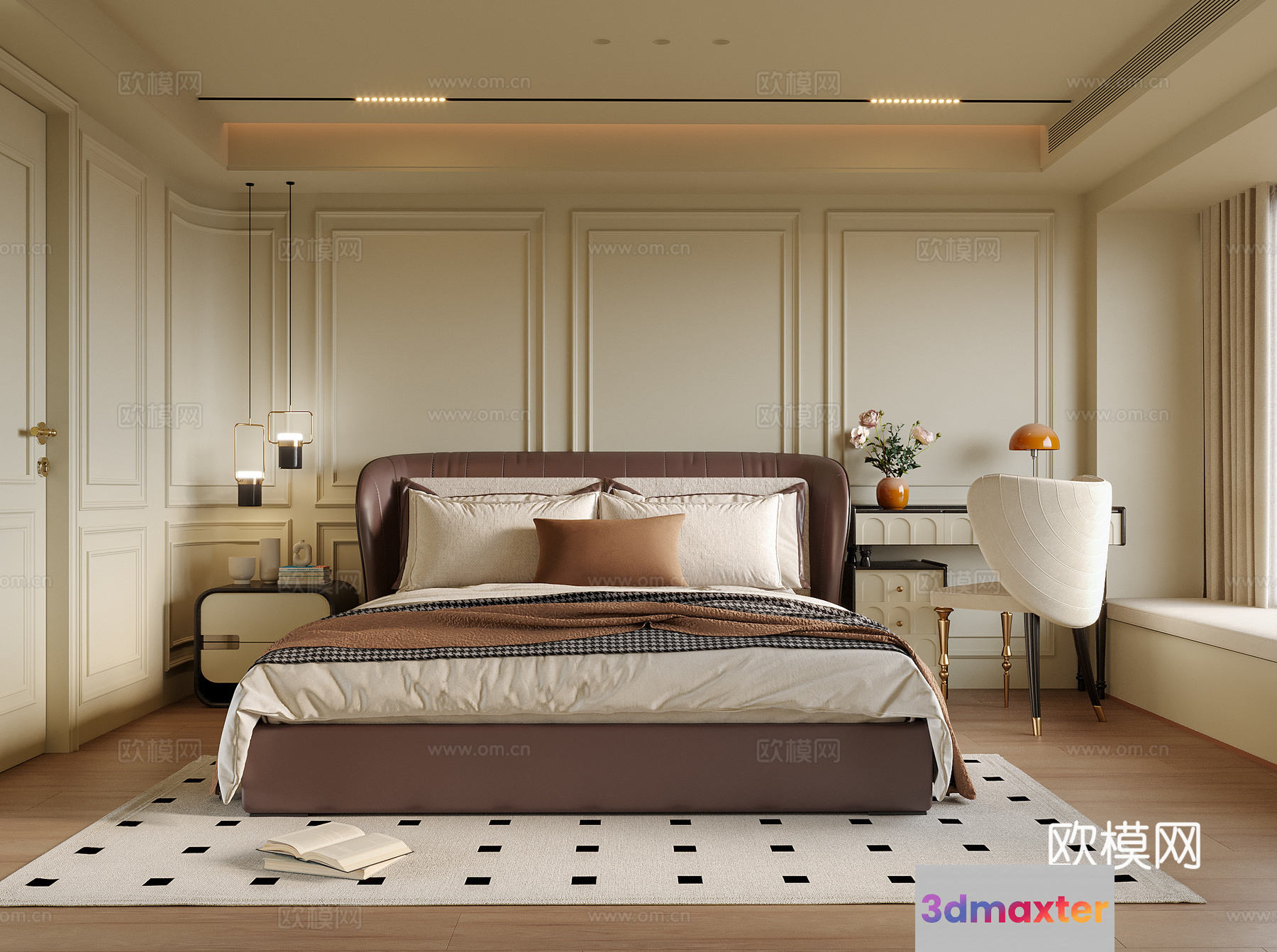 Cozy Bedroom 3D Model - 11819 - VRAY Render