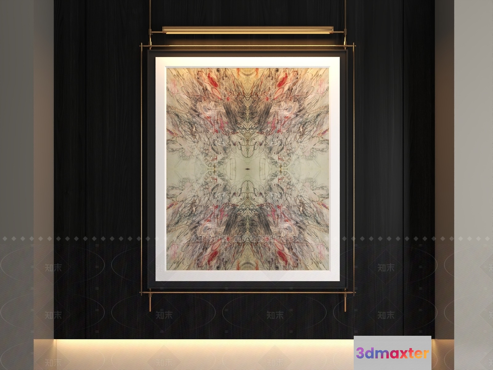 Abstract Art Piece 3D Model - 603 - VRAY Render