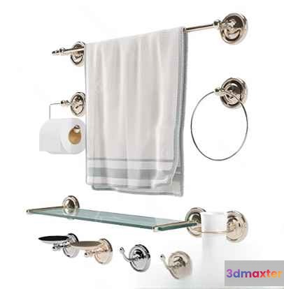Silver Bathroom Fixtures 3D Model - 9138 - VRAY Render