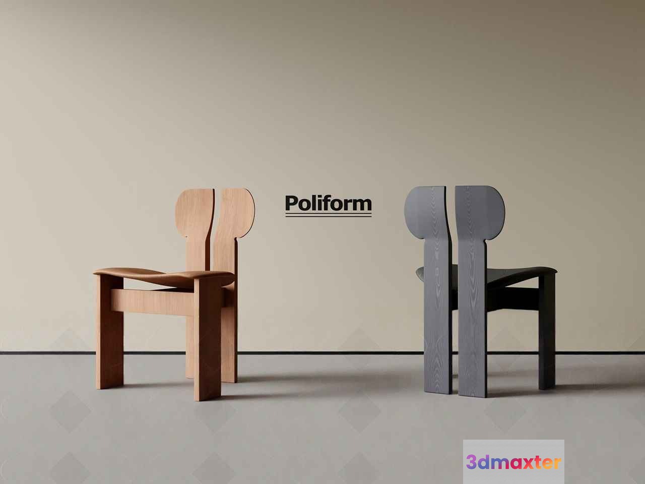 Wooden Chairs 3D Model - 20958 - CORONA Render