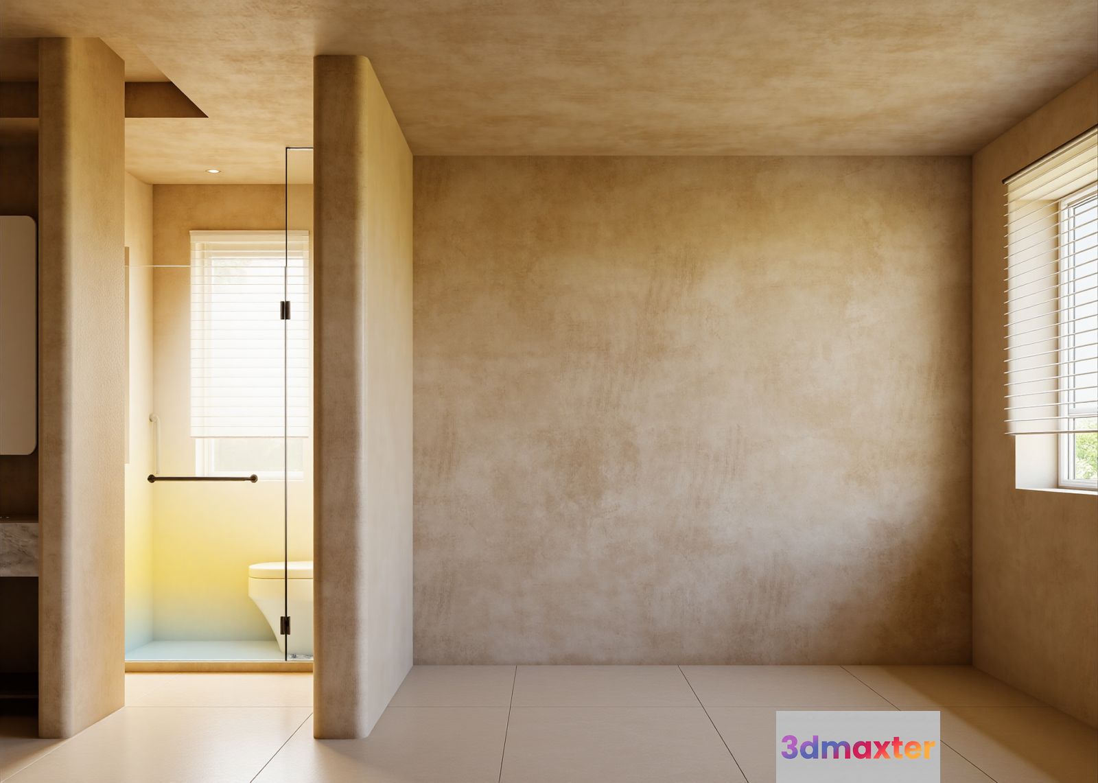 Modern Bathroom Interior 3D Model - 13758 - VRAY Render