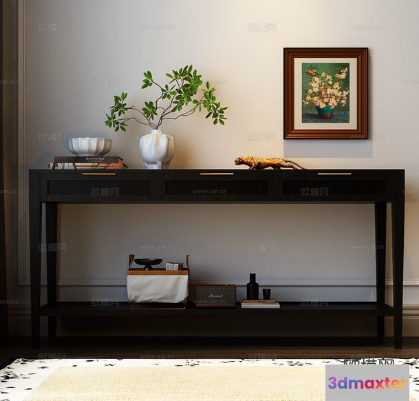 Modern Console Table 3D Model - 18123 - VRAY Render