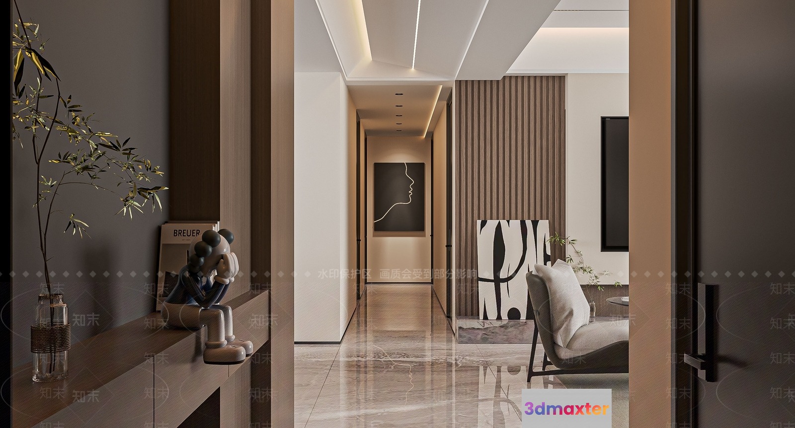 Modern Interior Design 3D Model - 900 - VRAY Render