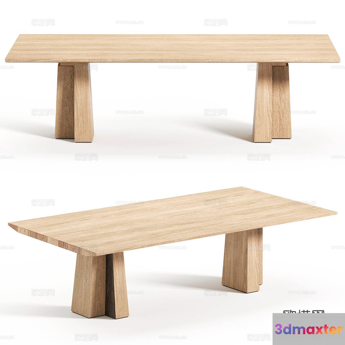 A Wooden Bench 3D Model - 20708 - VRAY Render