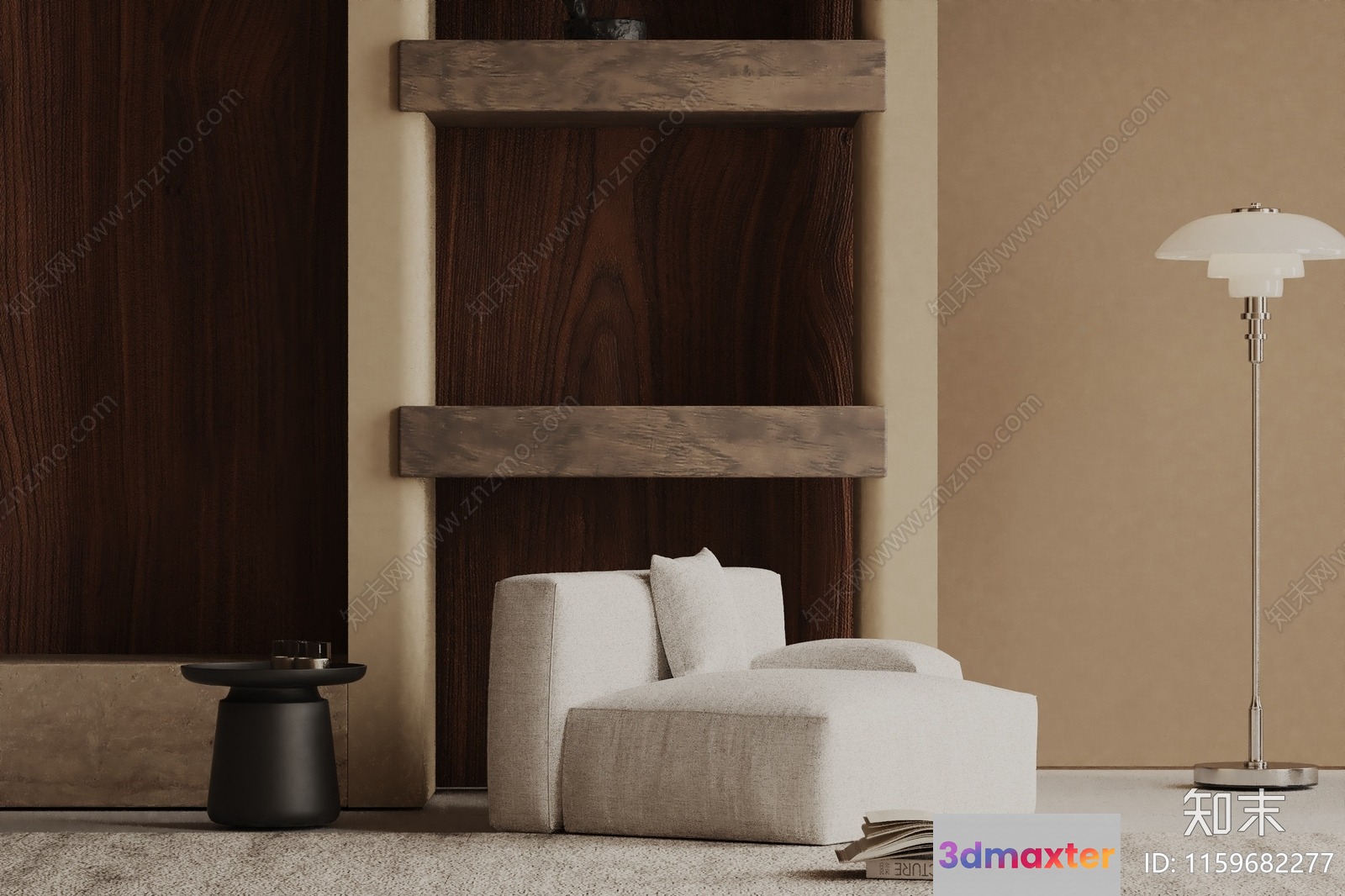 Modern Living Room 3D Model - 15950 - VRAY Render