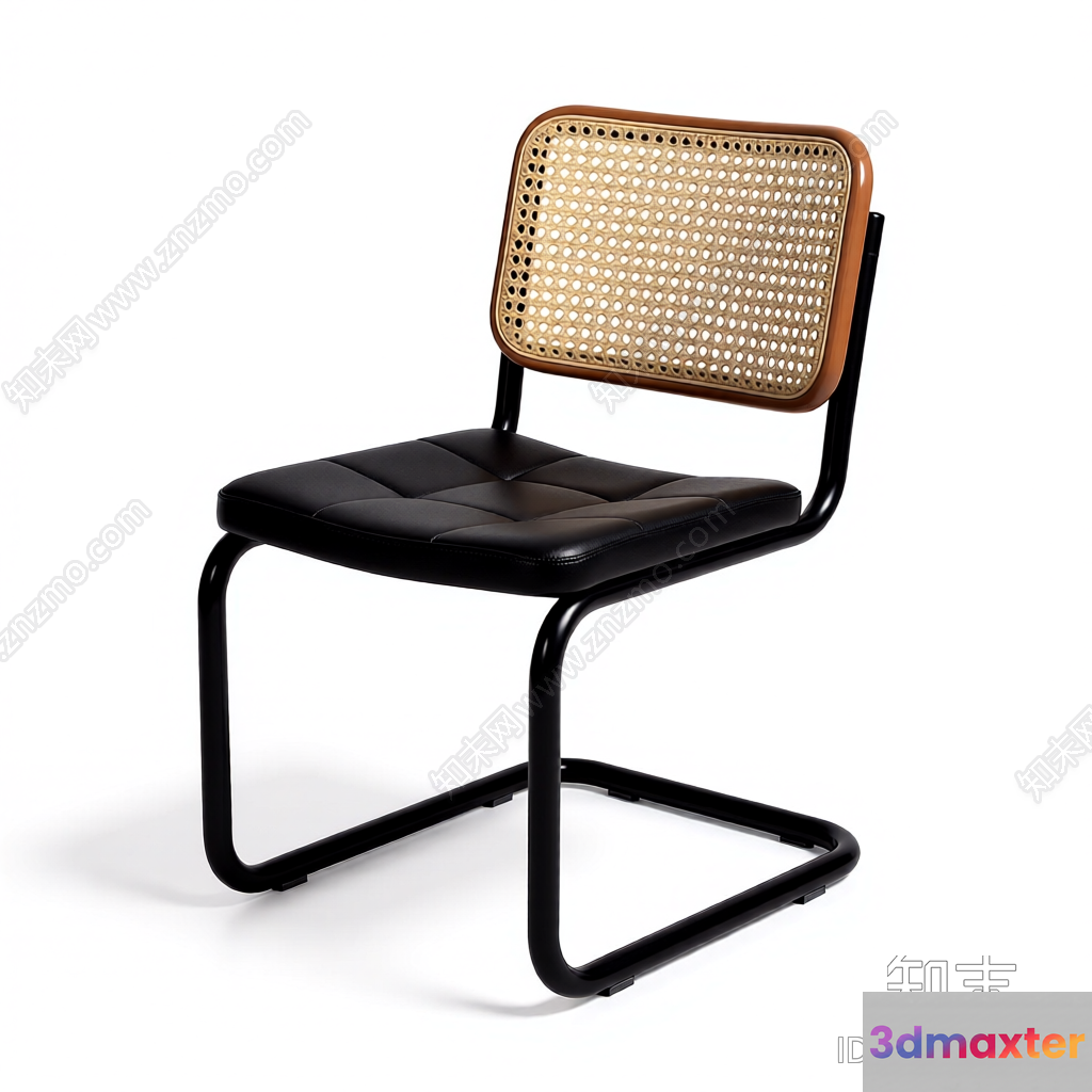 Modern Black Chair 3D Model - 12533 - VRAY Render