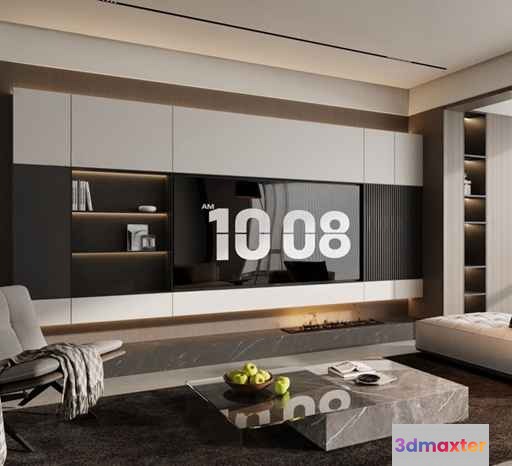 Modern Living Room 3D Model - 792 - CORONA Render