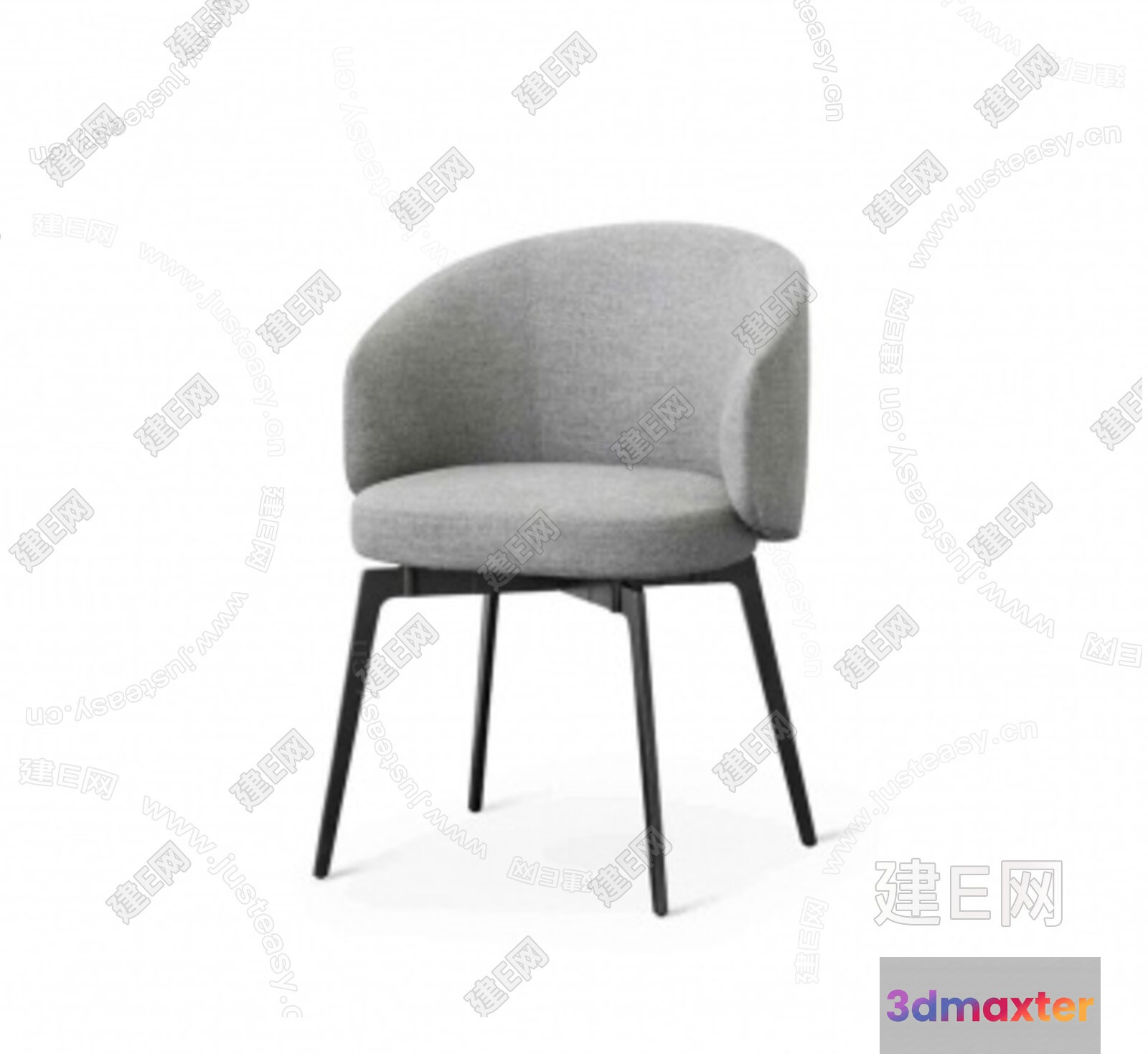 A Gray Chair 3D Model - 22079 - VRAY Render
