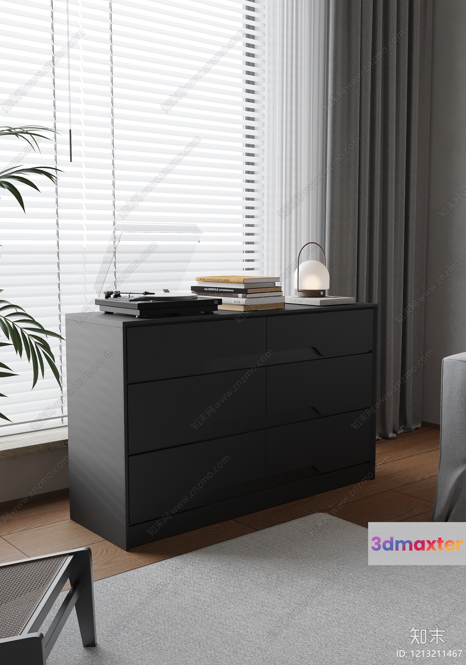 Modern Living Room 3D Model - 18298 - VRAY Render