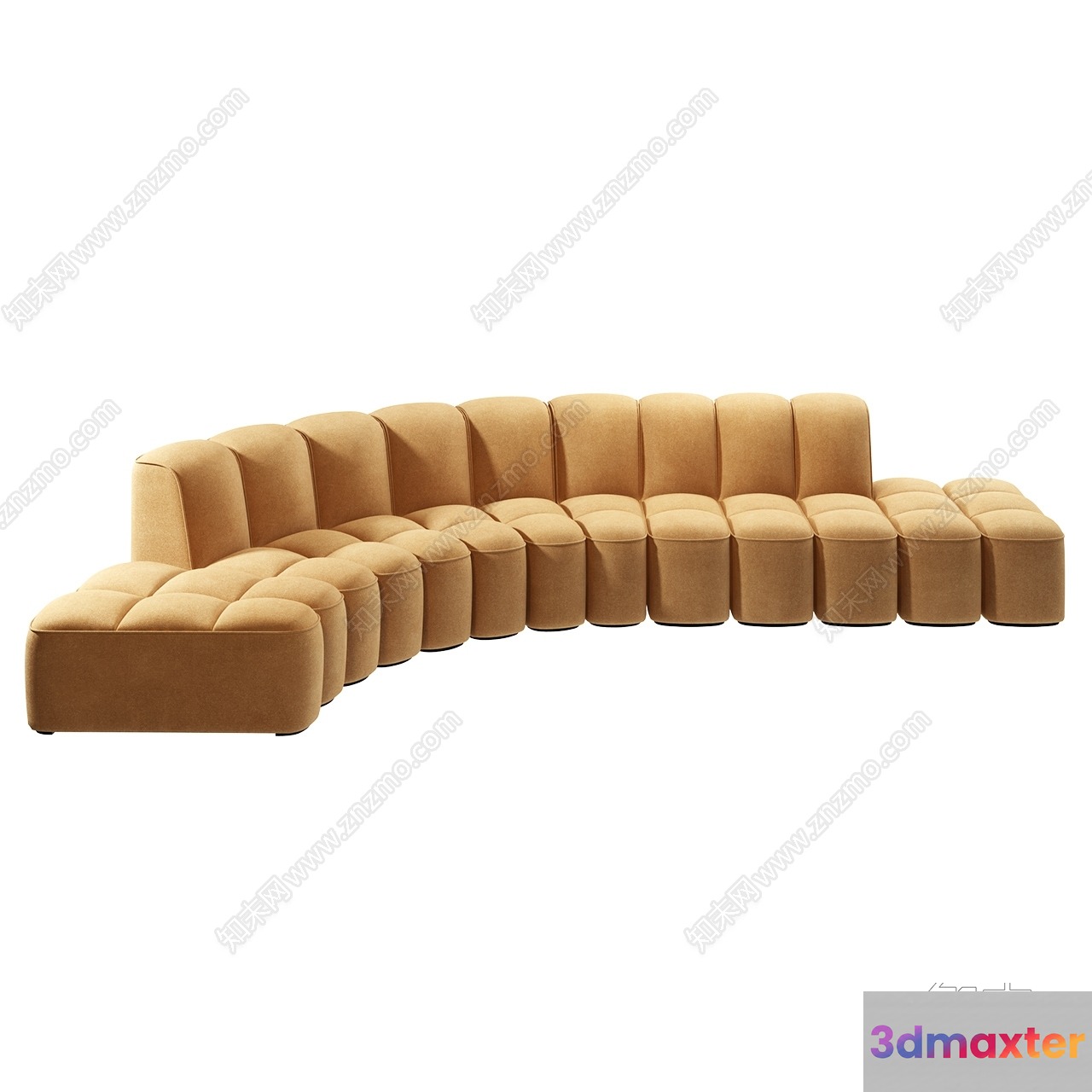 A Beige Sofa 3D Model - 13466 - CORONA Render