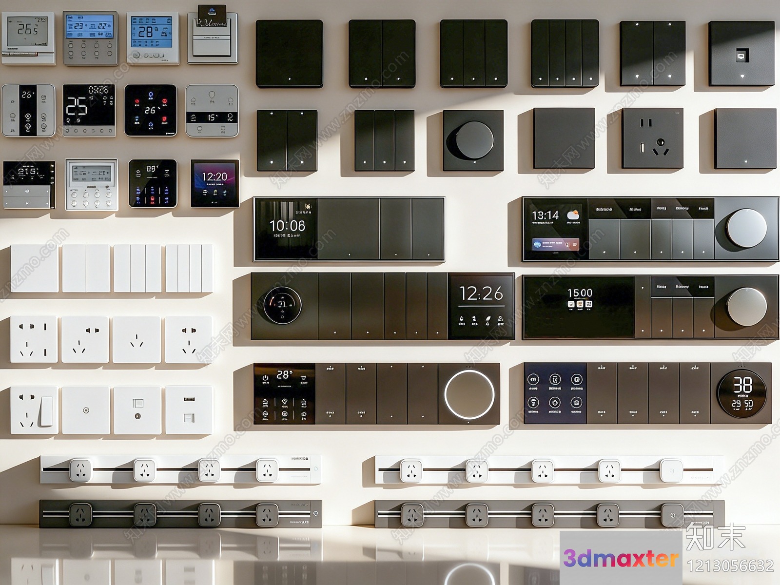 Modern Smart Home Control System 3D Model - 20144 - VRAY Render