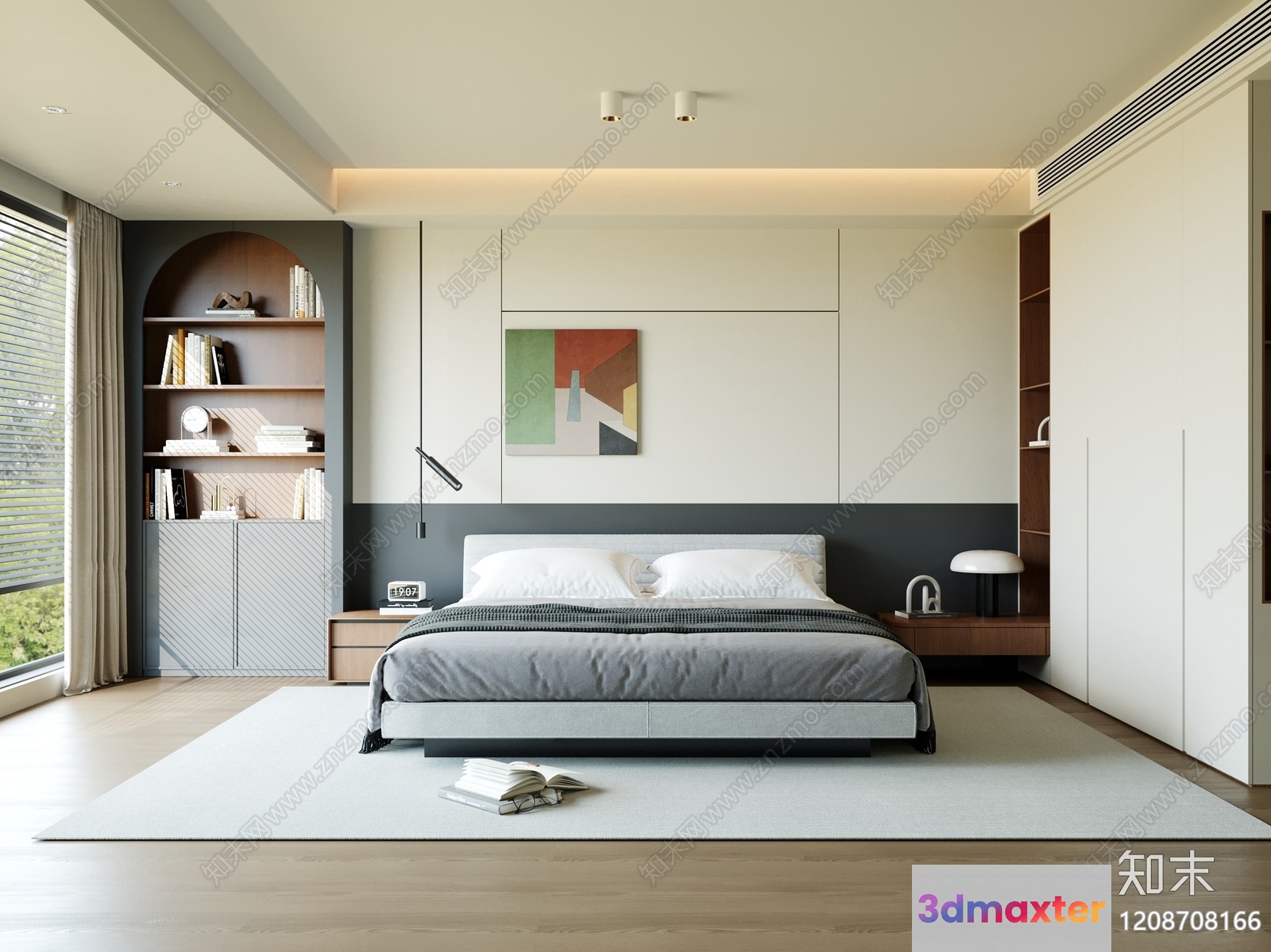 Modern Bedroom 3D Model - 15834 - CORONA Render