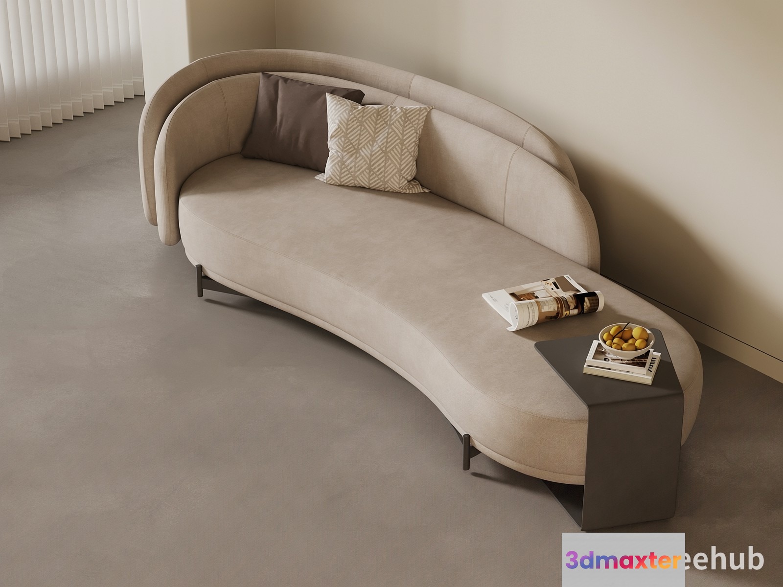 A Modern Couch 3D Model - 22235 - VRAY Render